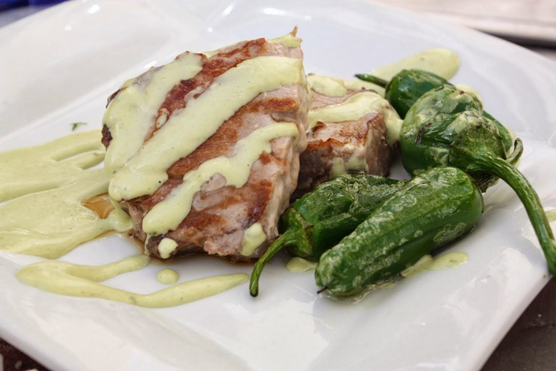 Thunfisch Steak mit Basilikum Aioli