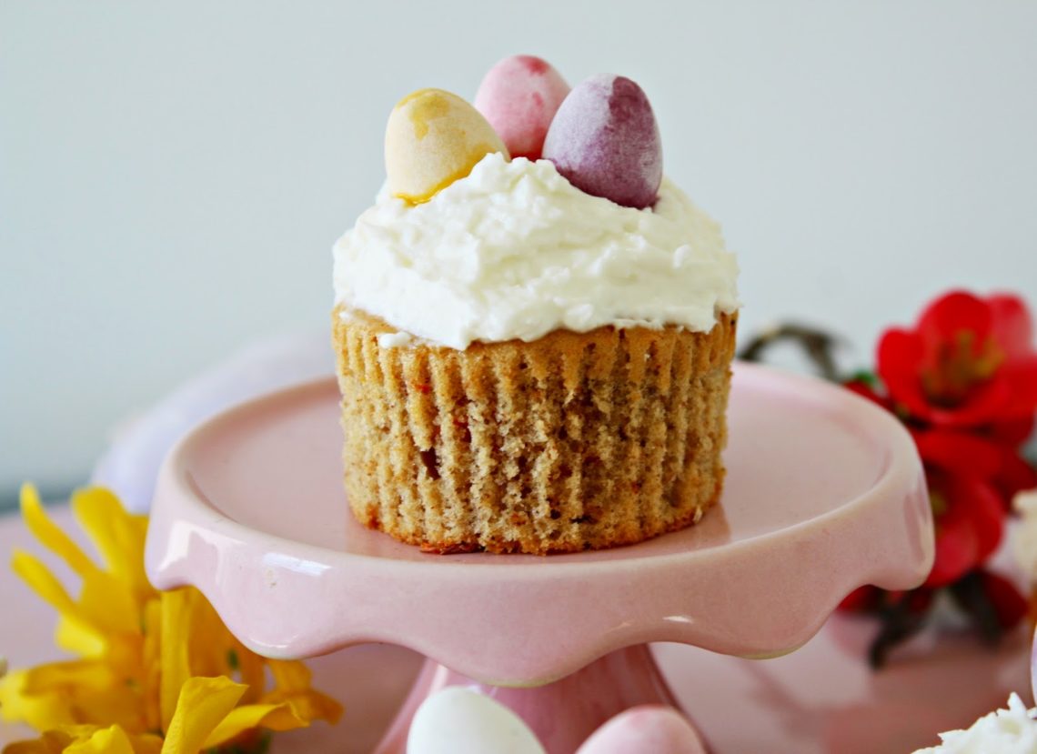 Carrot Banana Cupcakes Coconut Frosting