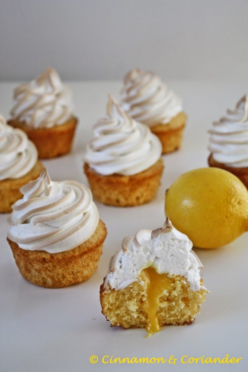 Lemon Meringue Cupcakes with Smores Frosting