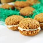 carrot cake cookies mit eierlikör füllung