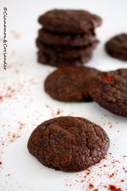 dark chocolate chili cookies
