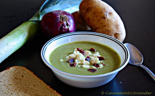 Lauch Kartoffel und Maronen Suppe 