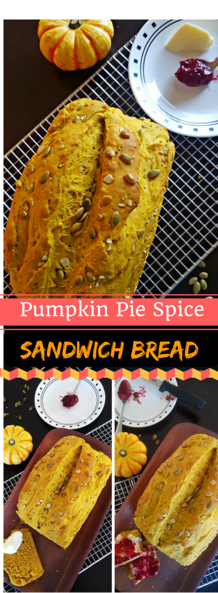Pumpkin Pie Spice Sandwich Bread -perfect bread for sandwiches and Pumpkin Pie Spice French Toast