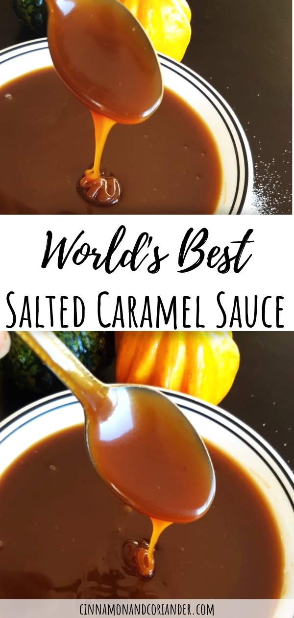 Best Salted Caramel Sauce Recipe | This is hands down the best most fool-proof recipe for easy homemade caramel sauce! All you need is sugar, cream and milk #caramel #dessert #easyrecipe #homemade