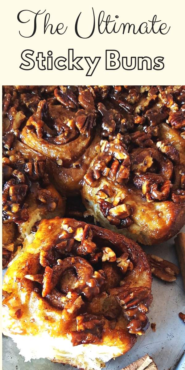 ULTIMATE Sticky Buns Recipe - This is hands down the best sticky buns recipe ever! Pillowy soft buns packed with cinnamon and brown sugar filling, coated in a caramel pecan sauce made from scratch. #stickybuns, #brunch