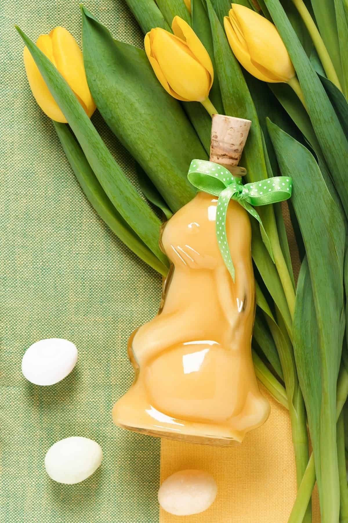  German Egg Liqueur in a Easter bunny bottle 