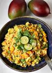 Indian Rice Salad with Mango and Lime Dressing