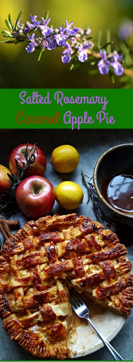 Salted Rosemary Caramel Apple Pie