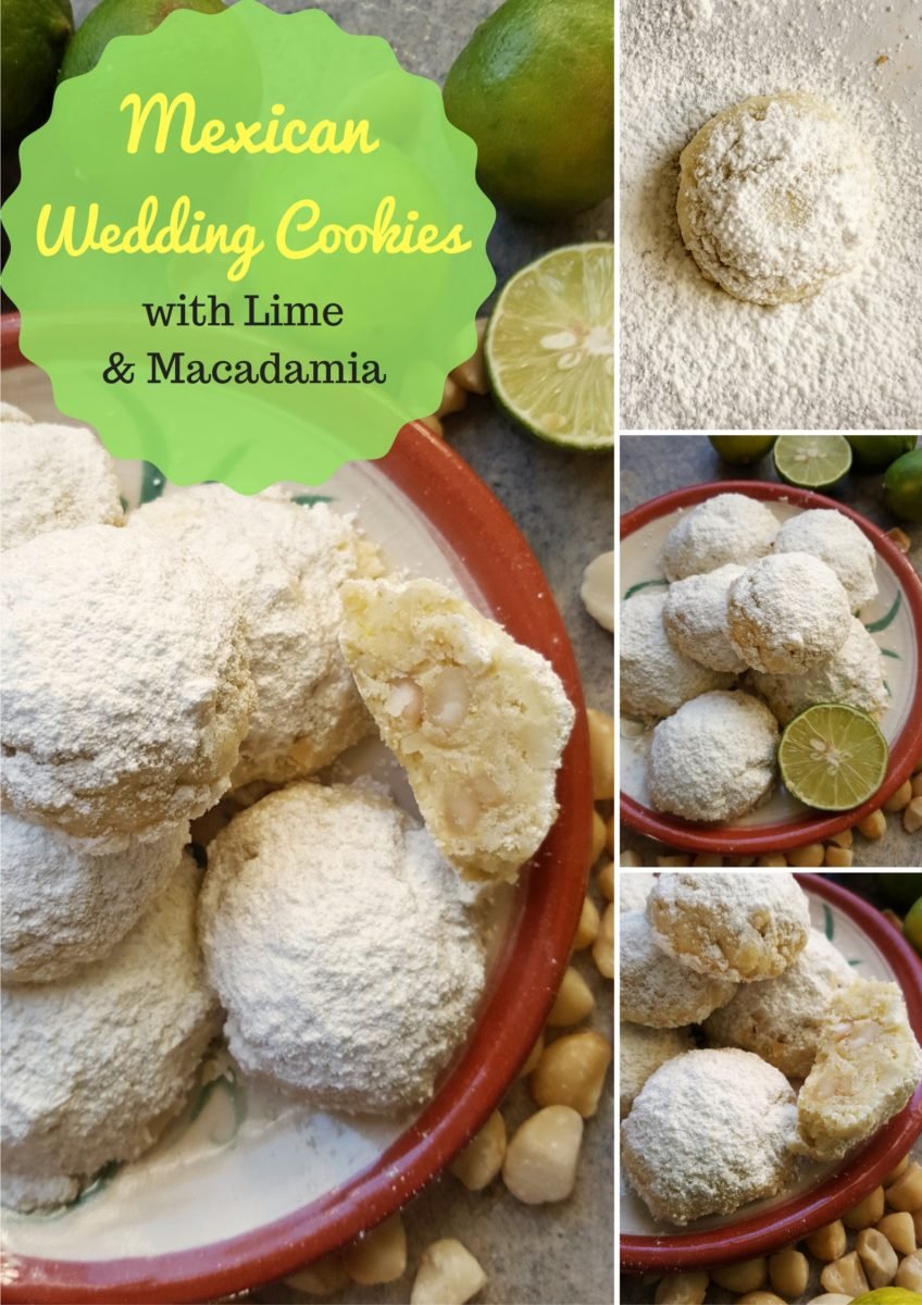 Mexican Wedding Cookies with Lime & Macadamia / Biscochitos de Limón y Nueces