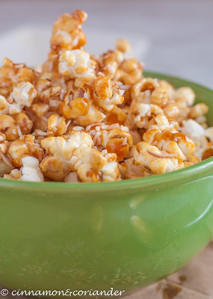Kokos Karamell Popcorn (Vegan) – das weltbeste Popcorn