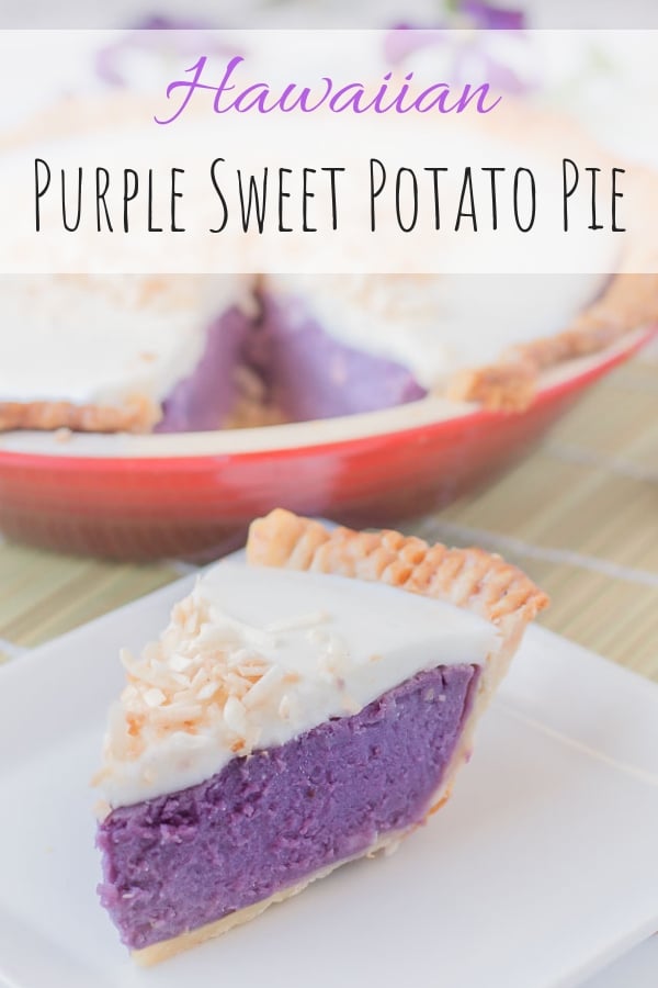 Verbazingwekkend Purple Sweet Potato Pie with Coconut Topping (Haupia) - a Hawaiian BV-21
