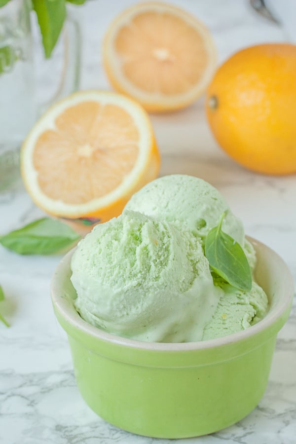 Lemon Basil Ice Cream Recipe