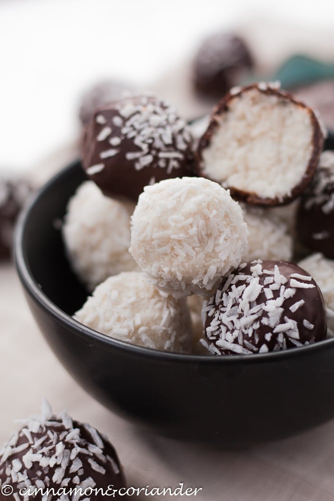 Bounty & Raffaello Coconut Bliss Balls | Sugar-free, Paleo & Gluten-Free