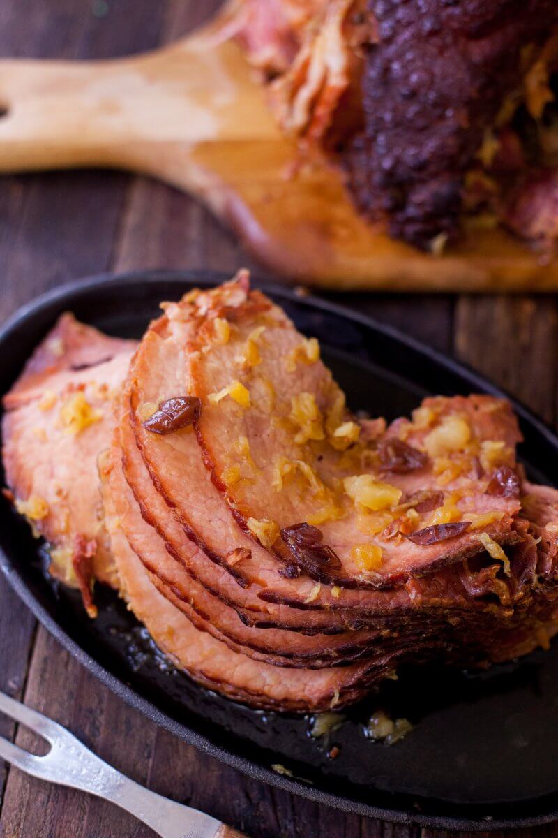 Cranberry Pineapple Ham for Easter