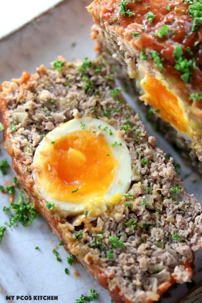 Keto Meatloaf with eggs | Easter recipes from all over the world
