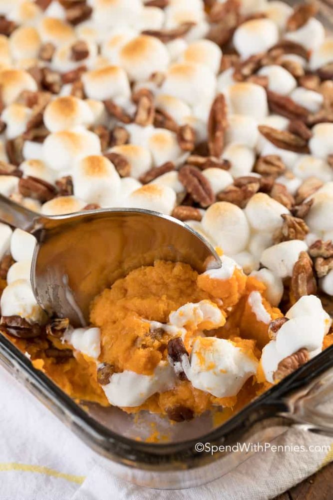 Sweet Potato Casserole with Marshmallows for Easter recipes around the world