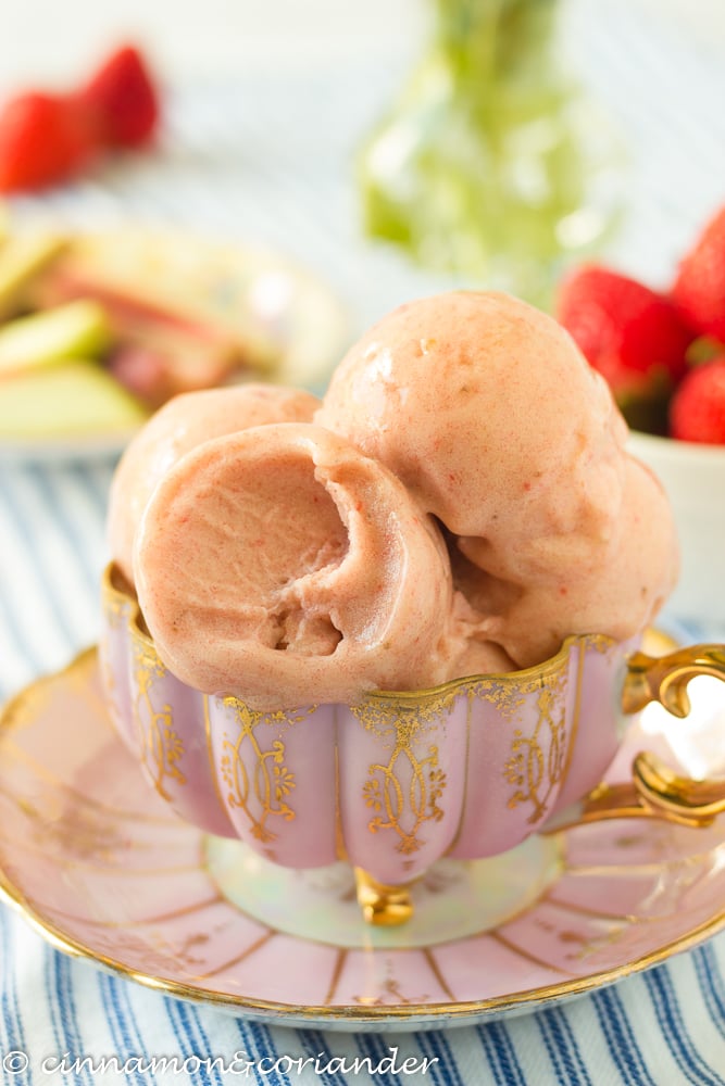 Rhubarb ice cream online without ice cream maker