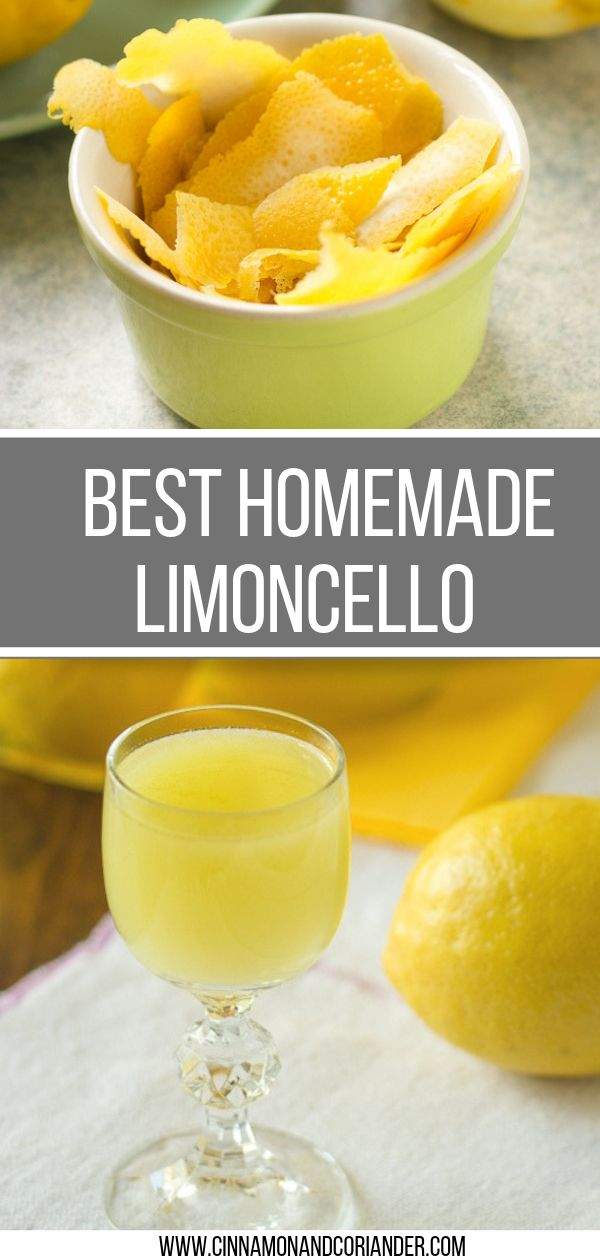 How to make Limoncello at home / Try my authentic Italian recipe for homemade Limoncello - an easy to make vegan Italian Lemon Liqueur with only 3 ingredients. Drink it straight, make it as a homemade gift, or use it to create awesome limoncello desserts! #liqueur #italianrecipes #lemon #homemade #diy