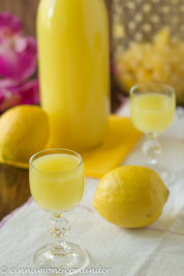 Homemade Limoncello - A delicious Italian Lemon Liqueur