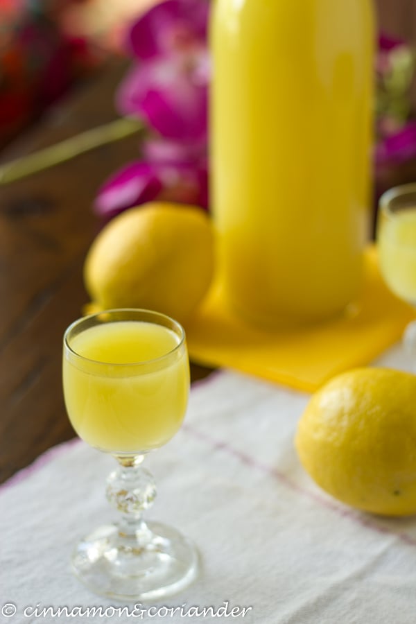Best Homemade Limoncello | Authentic Italian Lemon Liqueur (Vegan)