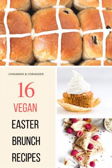a collection of healthy vegan Easter Brunch Menu Ideas