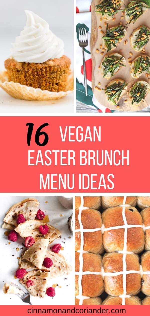 Vegan Easter Brunch Menu Ideas | Healthy breakfast and light lunch ideas using seasonal fresh ingredients! most of these are sugar-free and gluten-free and all of them dairy-free and egg-free! #easterrecipes #brunch