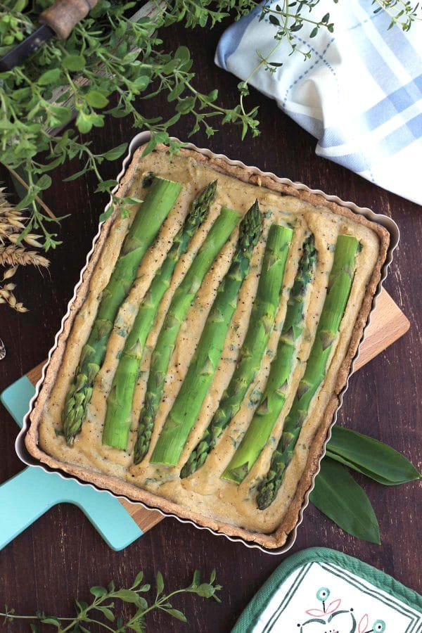 best vegan quiche with asparagus 