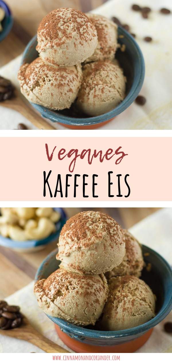 Veganes Kaffee Eis Rezept | Veganes Eis selber machen war nie einfacher als mit diesem Rezept! Dieses Kaffee Eis ist zucker-frei, gluten-frei, low carb und so cremig wie von der Eisdiele dank einer geheimen Zutat! #einfacherezepte #veganerezepte