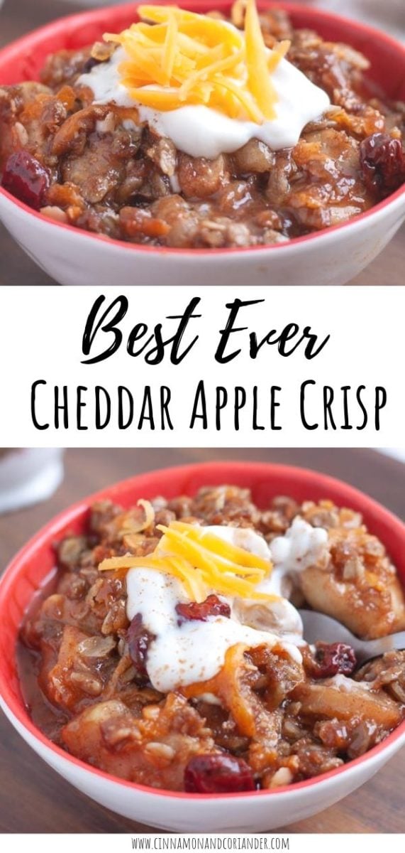 Apple Cheddar Crisp Pinterest Graphic