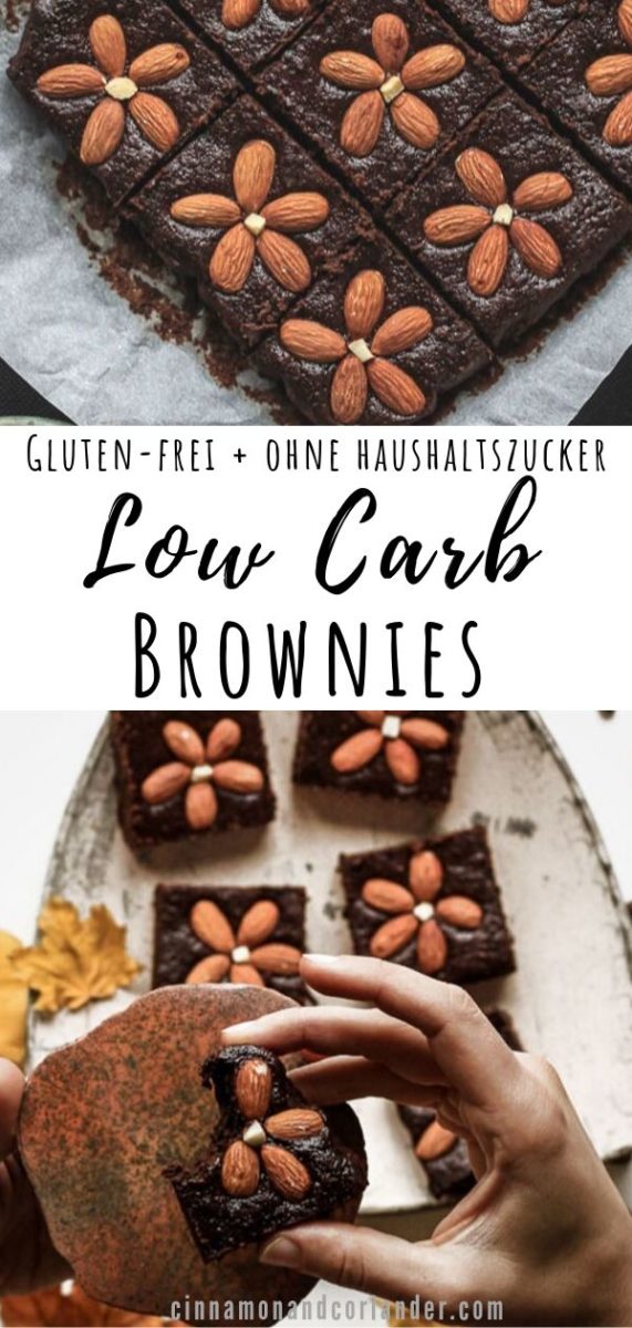 Gesunde Low Carb Brownies - Pinterest Graphic 