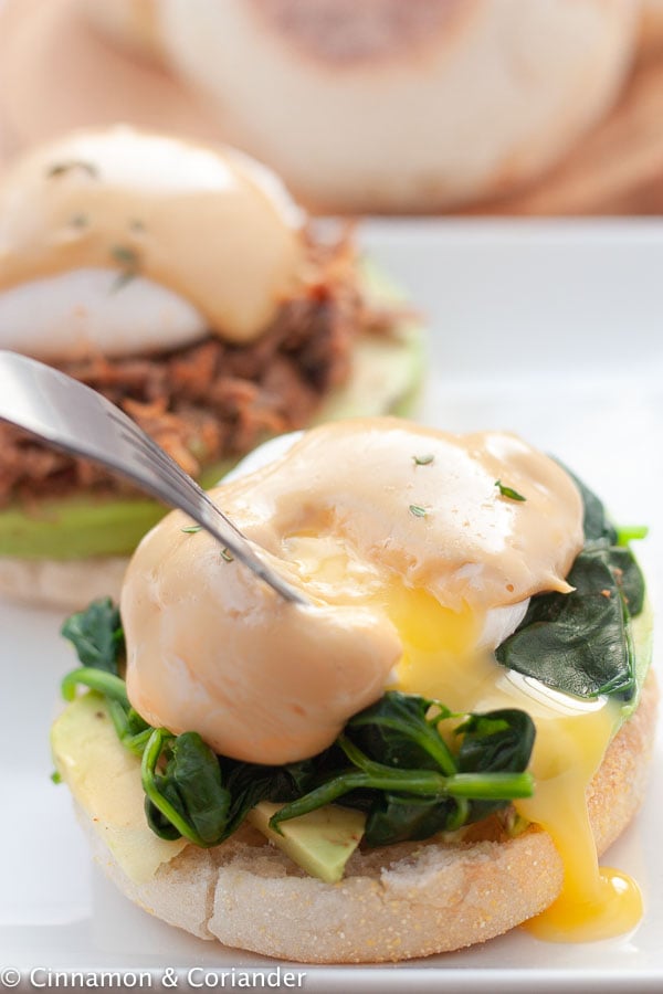 Best Eggs Benedict Recipe with Spinach & Immersion Blender Espresso Hollandaise