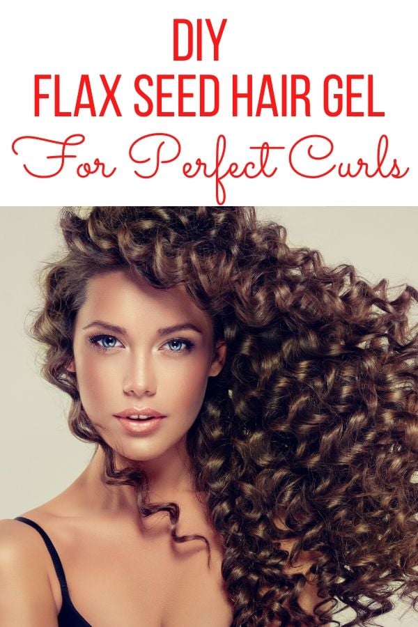 a girl with the perfect curls thanks to homemade flaxseed gel recipe