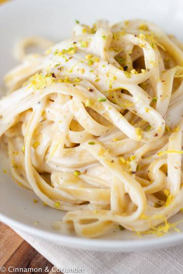 Pasta Al Limone - Pasta with Lemon Garlic Butter Sauce