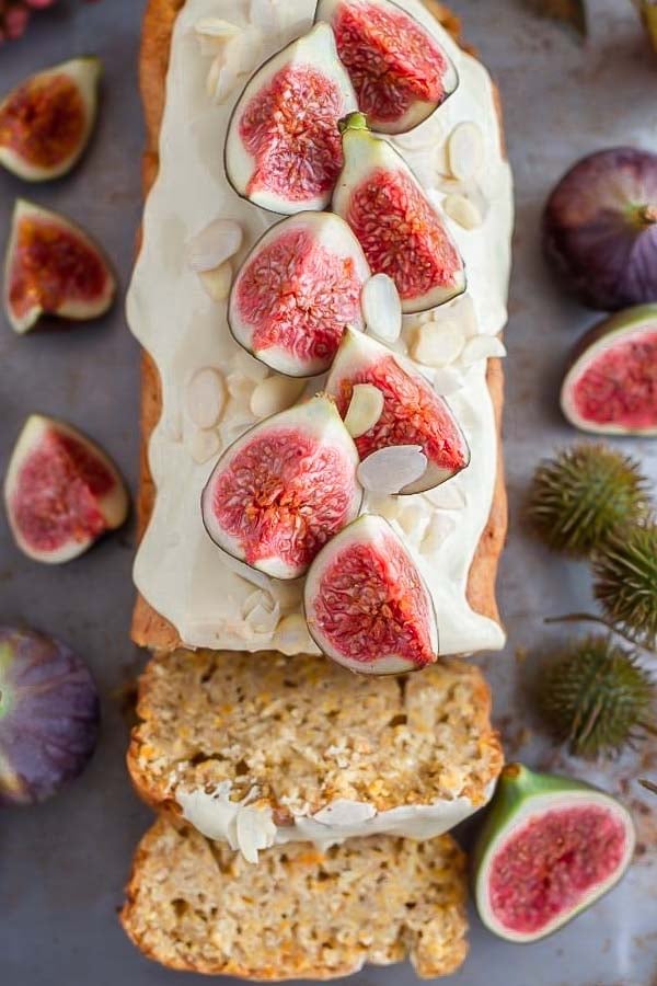 Easy Recipe For Almond Flour Cake with Figs & Cardamom (Gluten-free, dairy-free + vegan option)