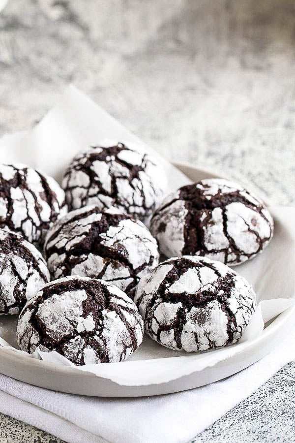 Vegan Chocolate Crinkle Cookies Recipe