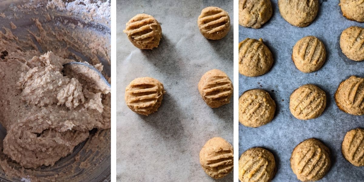 how to shape and bake German hazelnut cookies 