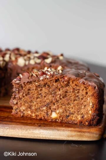 gianduja cake with chocolate glaze