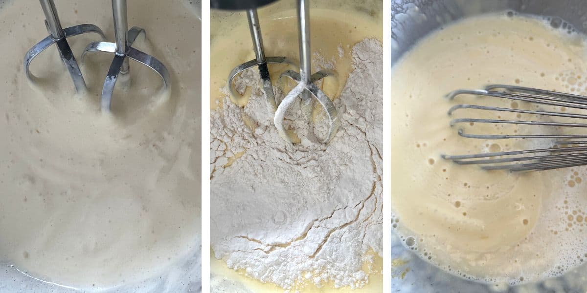 step by step guide how to make German pancake batter for apple pancakes