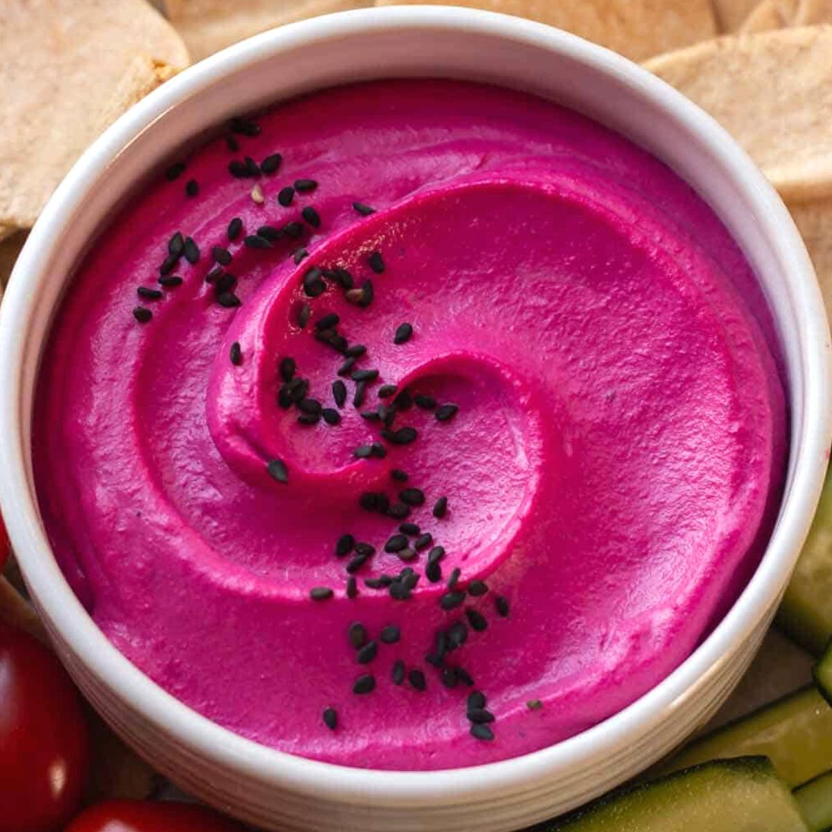 Rote Bete Hummus  – Gesund & Vegan