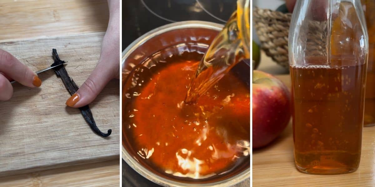 step by step instructions on how to make apple liqueur at home.
