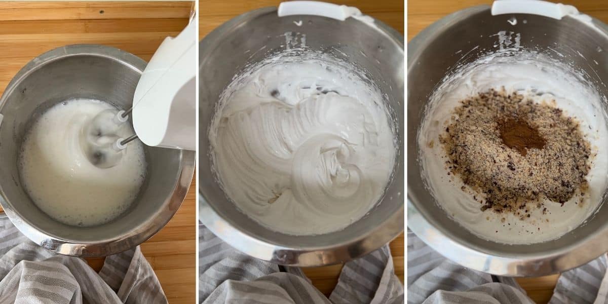 step-by-step instructions on how to make German hazelnut meringue cookies. 