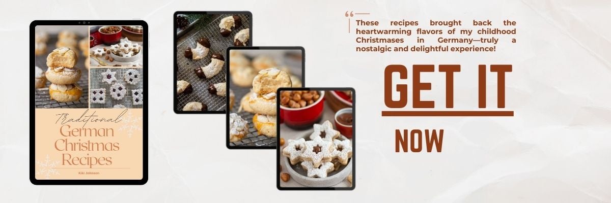 ad for a German Christmas cookie baking book