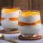 solero dessert im glas mit joghurt creme und maracuja sosse