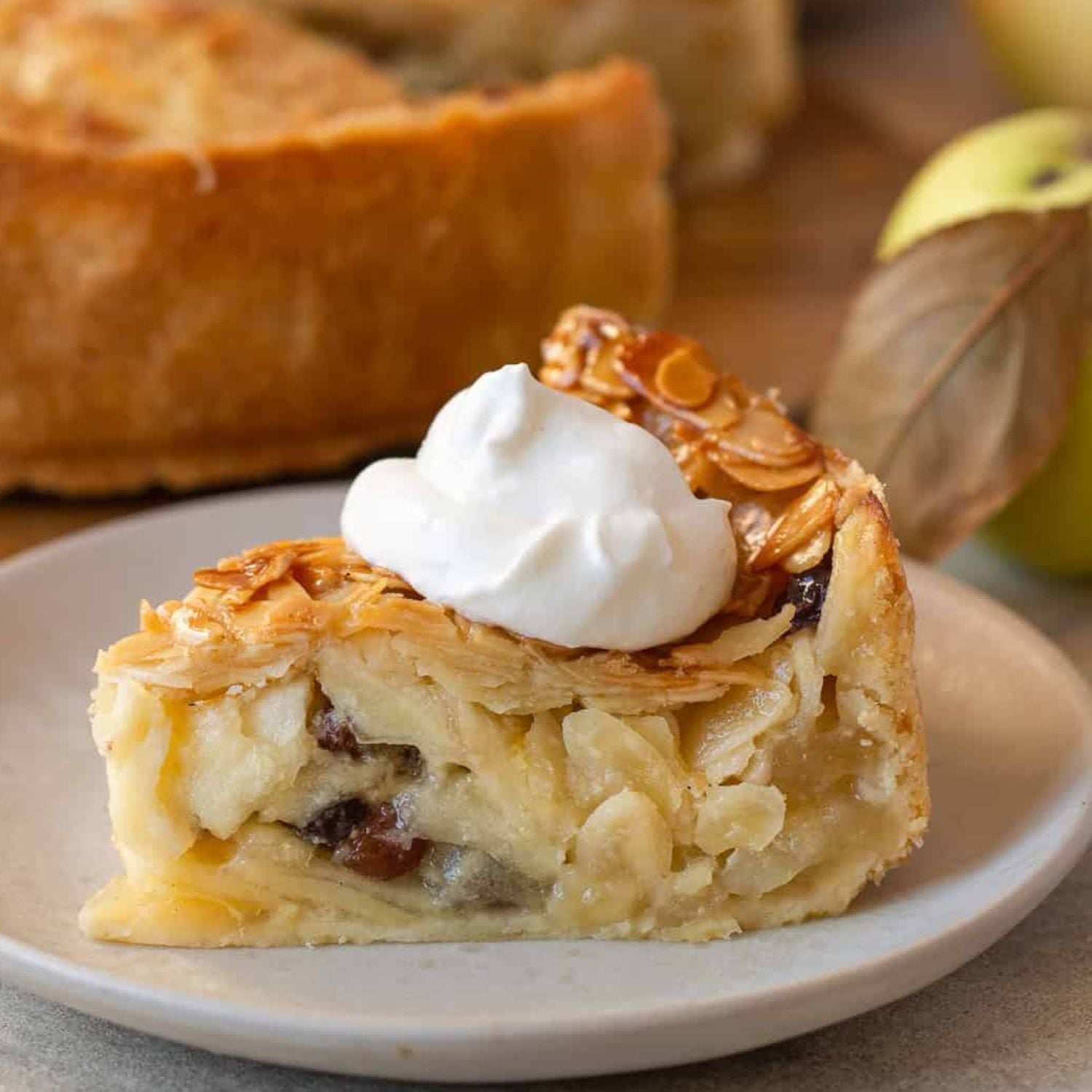 Florentine Apple Cake with Rum Raisins
